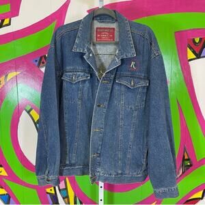 Riviera Blues, Las Vegas. Embroidered Denim Jacket. Size XL. Excellent condition